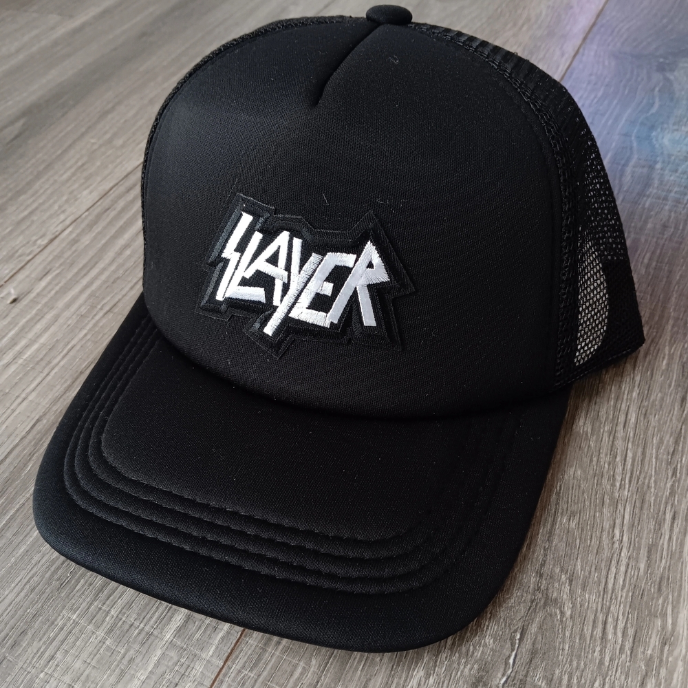 Slayer Logo Black Trucker Hat